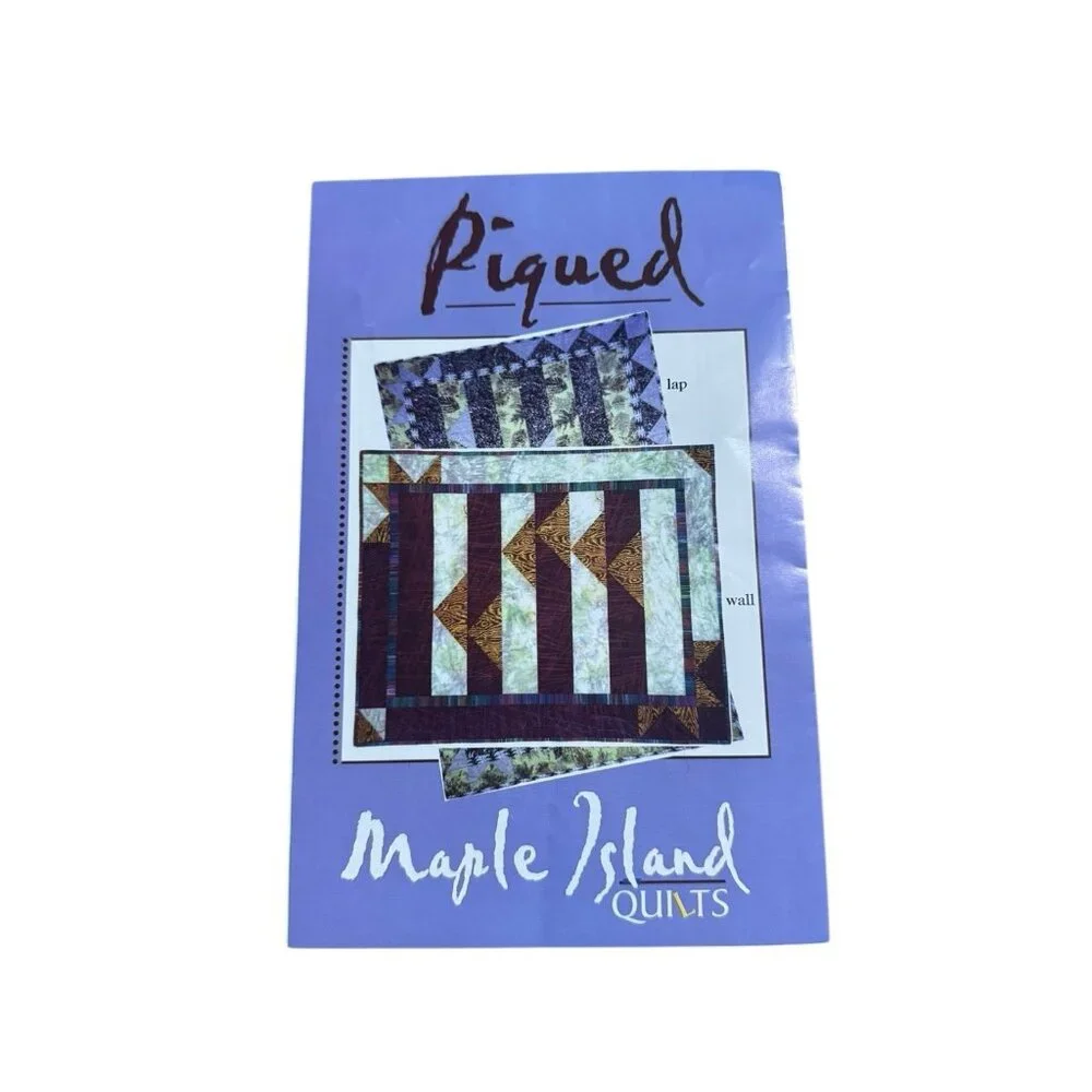 Piqued‎ Quilt Pattern Maple Island Quilts Crafts Home Designs Pre Owned READ